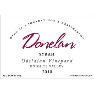 2014 Donelan, Obsidian Syrah, Knights Valley 12x75cl