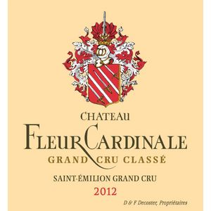 2012 Chateau Fleur Cardinale Grand Cru Classe, Saint-Emilion Grand Cru 6x75cl