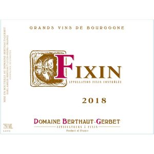 2018 Domaine Berthaut-Gerbet, Fixin 6x75cl