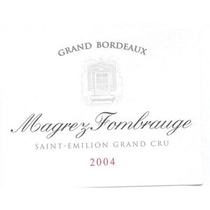 2004 Chateau Magrez Fombrauge, Saint-Emilion 1x600cl