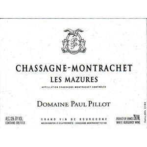 2018 Domaine Paul Pillot, Chassagne-Montrachet, Mazures 12x75cl