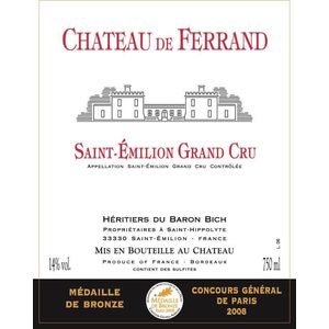2016 Chateau de Ferrand Grand Cru Classe, Saint-Emilion Grand Cru 12x75cl