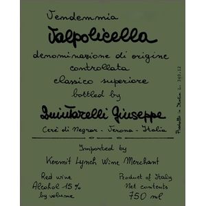2016 Quintarelli Giuseppe, Valpolicella, Classico Superiore 6x75cl