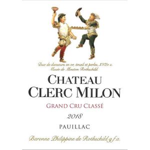 2018 Chateau Clerc Milon 5eme Cru Classe, Pauillac 6x150cl