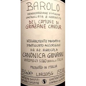 2017 Giovanni Canonica, Barolo, Comune di Grinzane Cavour 12x75cl