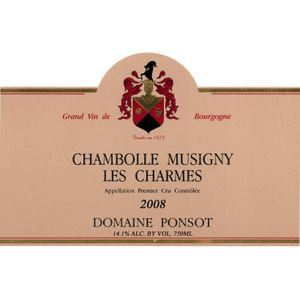 2010 Domaine Ponsot, Chambolle-Musigny Premier Cru, Les Charmes 6x75cl
