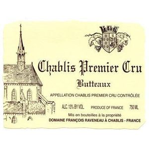 2021 Domaine Francois Raveneau, Chablis Premier Cru, Butteaux 6x75cl