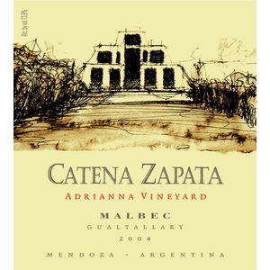 2004 Catena Zapata, Adrianna Malbec, Mendoza 1x150cl