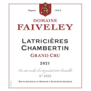 2021 Domaine Faiveley, Latricieres-Chambertin Grand Cru 6x75cl