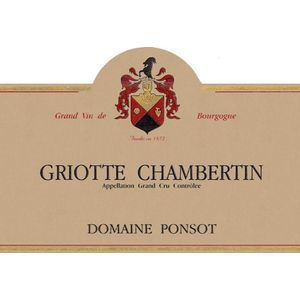2012 Domaine Ponsot, Griotte-Chambertin Grand Cru 6x75cl