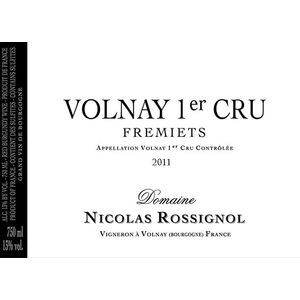2018 Nicolas Rossignol, Volnay Premier Cru, Fremiets 12x75cl