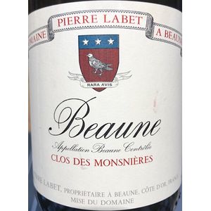 2016 Pierre Labet, Beaune, Clos Monsnieres Rouge 6x75cl