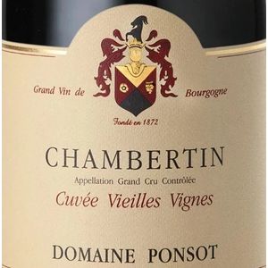 2017 Domaine Ponsot, Chambertin Grand Cru, Cuvee Vieilles Vignes 6x75cl