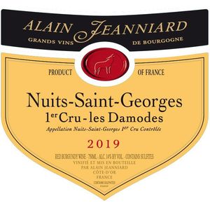 2019 Domaine Alain Jeanniard, Nuits-Saint-Georges Premier Cru, Les Damodes 12x75cl