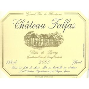 2019 Chateau Falfas, Cotes de Bourg 3x150cl