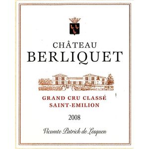 2008 Chateau Berliquet Grand Cru Classe, Saint-Emilion Grand Cru 1x150cl