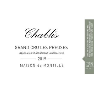 2019 Maison de Montille, Chablis Grand Cru, Preuses 6x75cl
