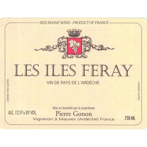 2022 Pierre Gonon, Iles Feray, Ardeche IGP 6x75cl