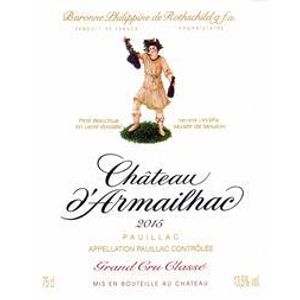2015 Chateau d'Armailhac 5eme Cru Classe, Pauillac 6x75cl