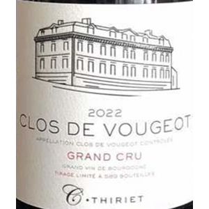 2022 C. Thiriet, Clos de Vougeot Grand Cru 6x75cl