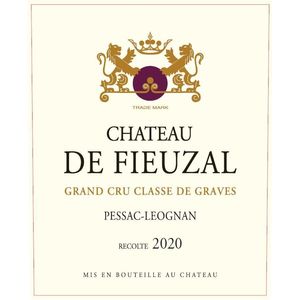 2020 Chateau de Fieuzal, Rouge Cru Classe, Pessac-Leognan 3x150cl