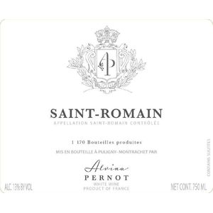 2022 Alvina Pernot, Saint-Romain, Blanc 6x75cl