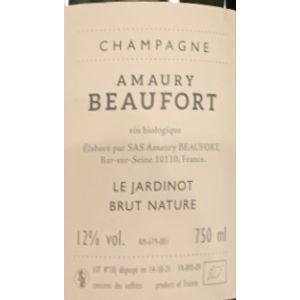 NV Amaury Beaufort, Le Jardinot Brut Nature, Champagne 6x75cl