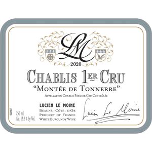 2020 Lucien Le Moine, Chablis Premier Cru, Montee de Tonnerre 6x75cl