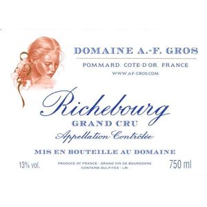 2019 Domaine Anne-Francoise Gros, Richebourg Grand Cru 6x75cl