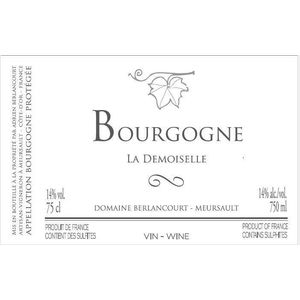 2018 Domaine Berlancourt, Bourgogne, Cuvee la Demoiselle 6x75cl