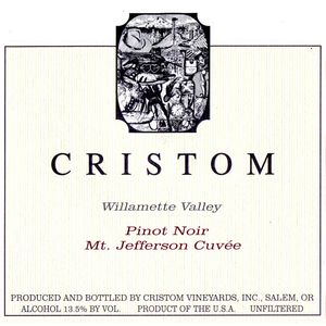 2016 Cristom, Mt. Jefferson Cuvee Pinot Noir, Willamette Valley 12x75cl