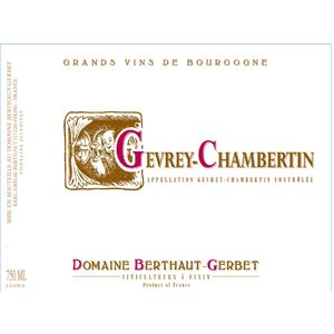 2022 Domaine Berthaut-Gerbet, Gevrey-Chambertin 6x75cl