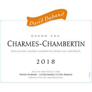 2019 David Duband, Charmes-Chambertin Grand Cru 1x75cl