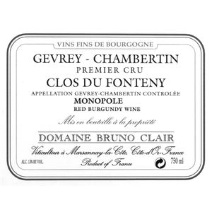 2017 Domaine Bruno Clair, Gevrey-Chambertin Premier Cru, Fonteny 6x75cl