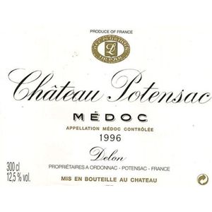 1996 Chateau Potensac, Medoc 6x75cl