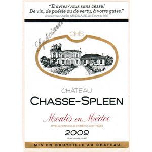 2009 Chateau Chasse-Spleen, Moulis en Medoc 6x150cl