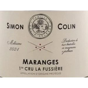 2021 Domaine Simon Colin, Maranges Premier Cru, La Fussiere 6x75cl