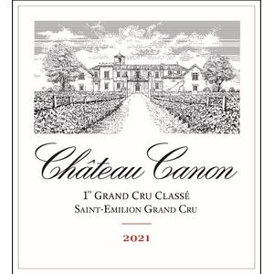 2021 Chateau Canon Premier Grand Cru Classe B, Saint-Emilion Grand Cru 6x150cl