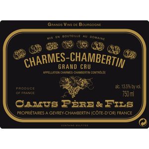 2018 Camus Pere et Fils, Charmes-Chambertin Grand Cru 6x150cl