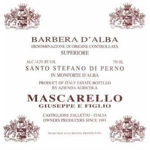 2021 Giuseppe Mascarello e Figlio, Barbera d'Alba, Santo Stefano di Perno 12x75cl