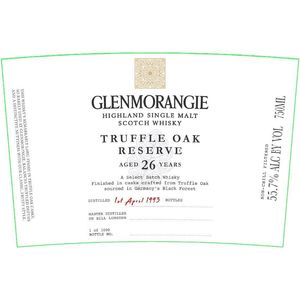 1993 Glenmorangie, Highland Single Malt Truffle Oak Reserve 26YO Bottled 2019, Highlands 1x75cl