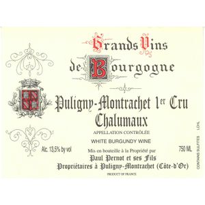 2022 Paul Pernot, Puligny-Montrachet Premier Cru, Les Chalumaux 12x75cl