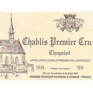 2018 Domaine Francois Raveneau, Chablis Premier Cru, Chapelot 6x75cl