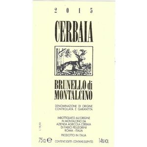 2015 Cerbaia, Brunello di Montalcino 6x75cl