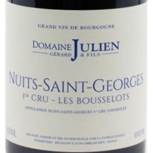 2019 Domaine Gerard Julien & Fils, Nuits-Saint-Georges Premier Cru, Aux Bousselots 6x75cl