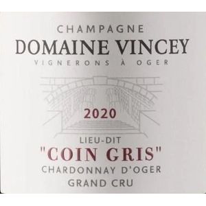 2020 Domaine Vincey, Coin Gris Grand Cru, Oger 6x75cl