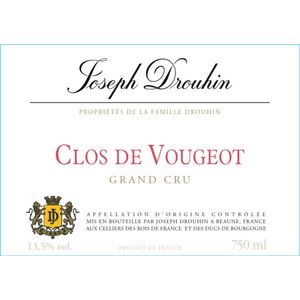 2013 Joseph Drouhin, Clos de Vougeot Grand Cru 6x75cl