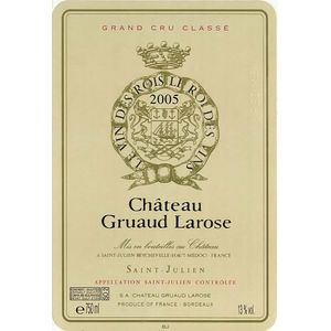 2005 Chateau Gruaud Larose 2eme Cru Classe, Saint-Julien 12x75cl