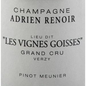 2020 Adrien Renoir, Verzy Grand Cru, Les Vignes Goisses 6x75cl