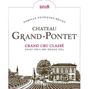2018 Chateau Grand-Pontet Grand Cru Classe, Saint-Emilion Grand Cru 12x75cl